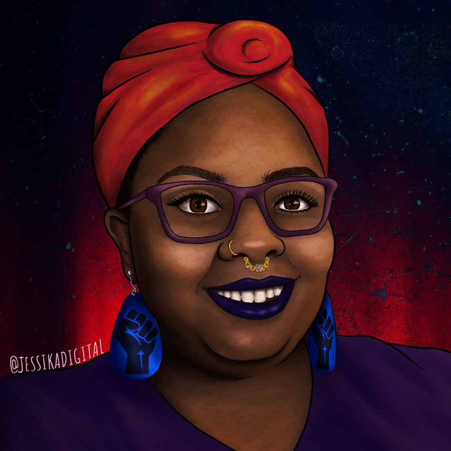 Digital Portrat of Rynnstar from TikTok by Jessika Digital