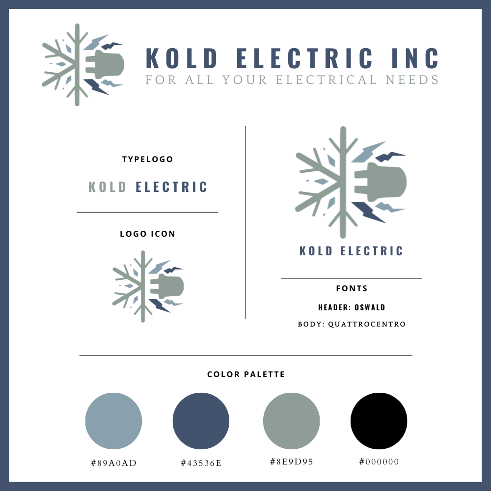 Kold Electric - Branding Sheet